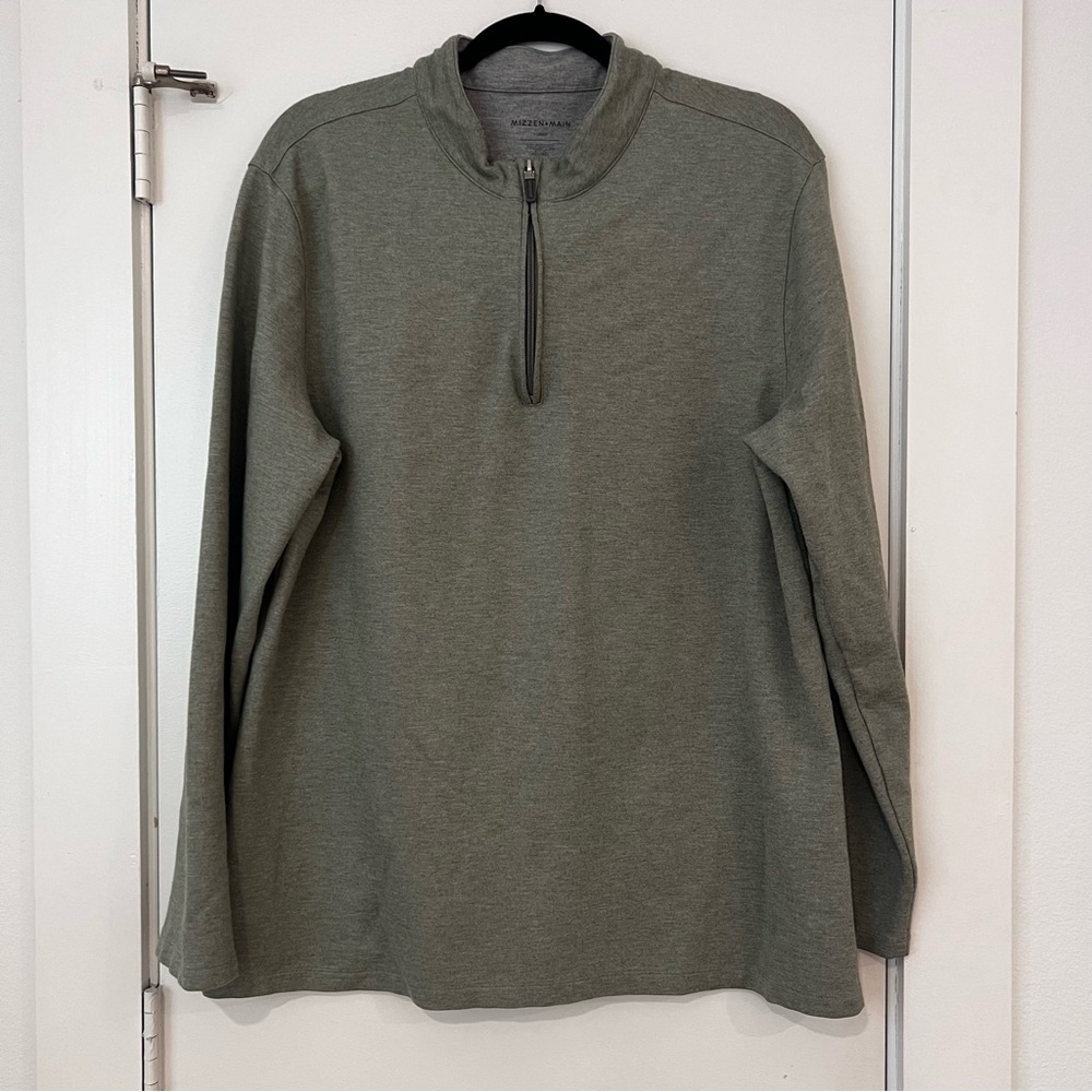 Mizzen and Main Green Quarterzip